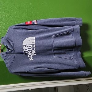 Medium Navy North Face Hoodie
